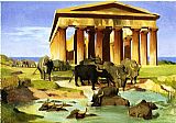 Jean-leon Gerome Canvas Paintings - View Of Paestum